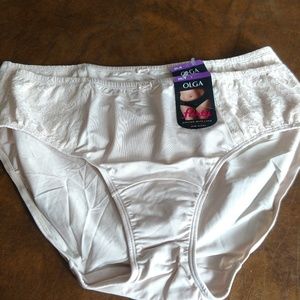 Set of 2 lace trim silky hipster panties